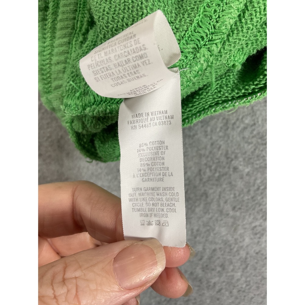 Aerie Green Ski Patch Joggers Sweatpants Women XS Cotton Blend French Terry 2650 - Picture 6 of 7